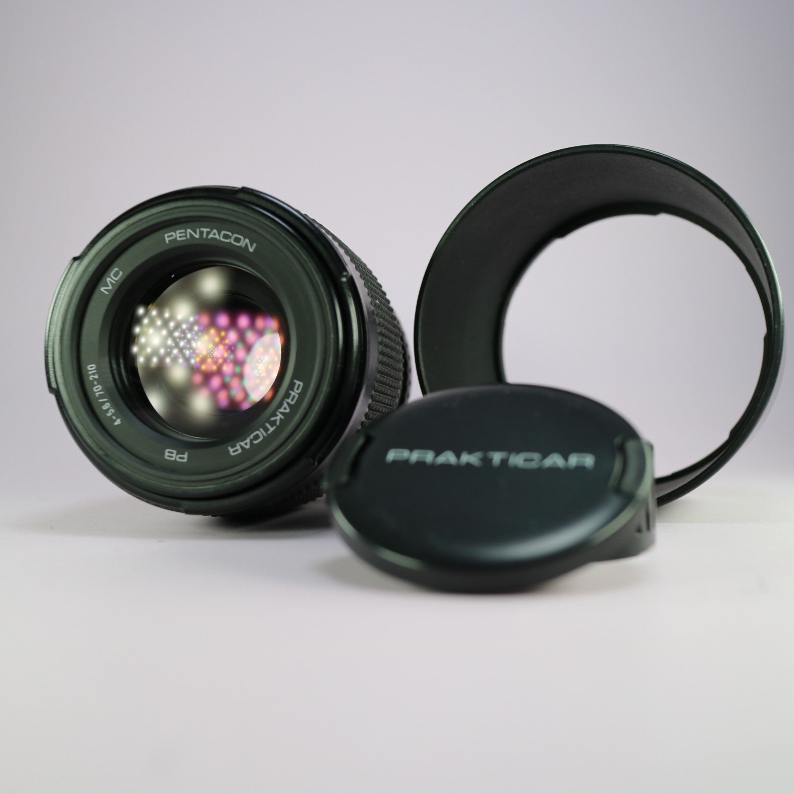 Pentacon Prakticar PB 70-210mm f/4-5.6 Zoom Lens PB Mount w/ Lens Hood and Caps