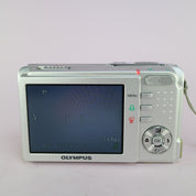 Olympus Digital Camera FE-150 5.0MP Silver Tested Full Set