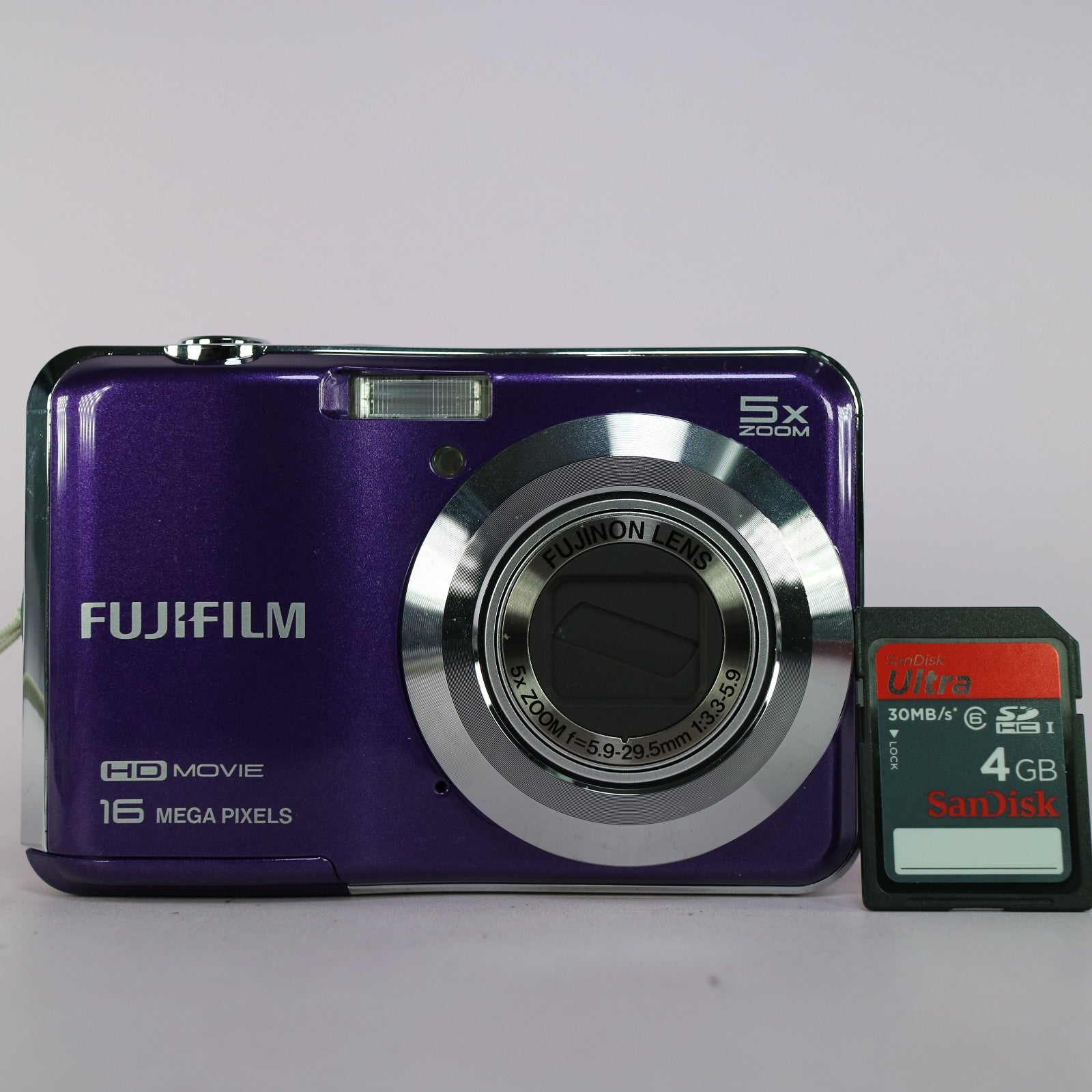 Fujiflm Digital Camera FinePix AX660 16.0MP Purple Tested