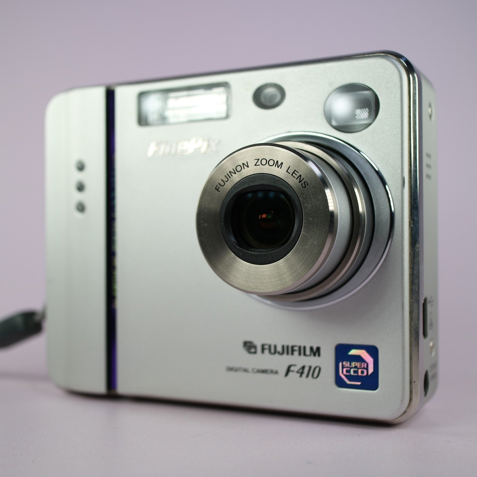 Fujifilm Digital Camera FinePix F410 3.1MP Silver Tested Full Set
