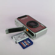 Pentax Underwater Digital Camera Optio W60 10.1MP Brown Tested
