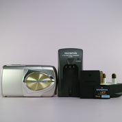 Olympus Digital Camera Mju 400 4.0MP Silver Tested Full Working Set