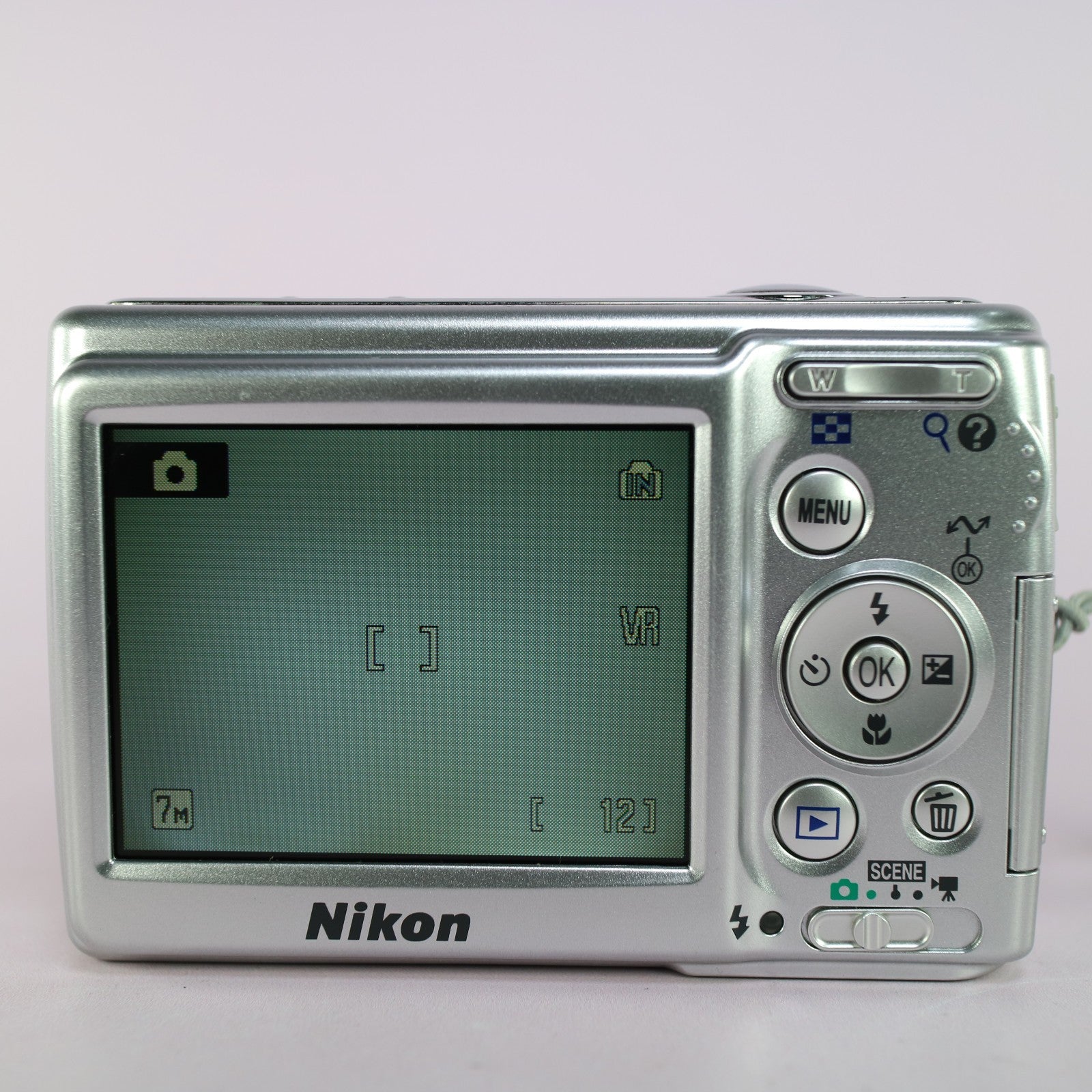 Nikon Digital Camera Coolpix L12 7.1MP Silver Tested