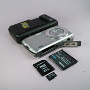 Casio Digital Camera Exilim EX-Z35 12.1MP Silver Tested Full Working Set