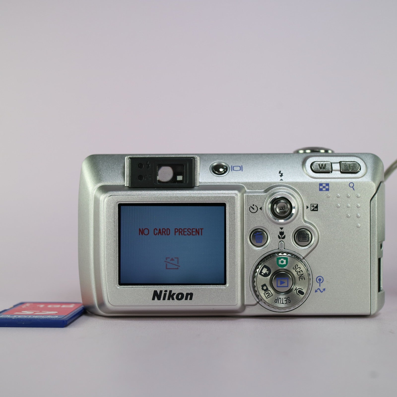 Nikon Digital Camera Coolpix 3700 3.2MP Silver Tested Full Working Set
