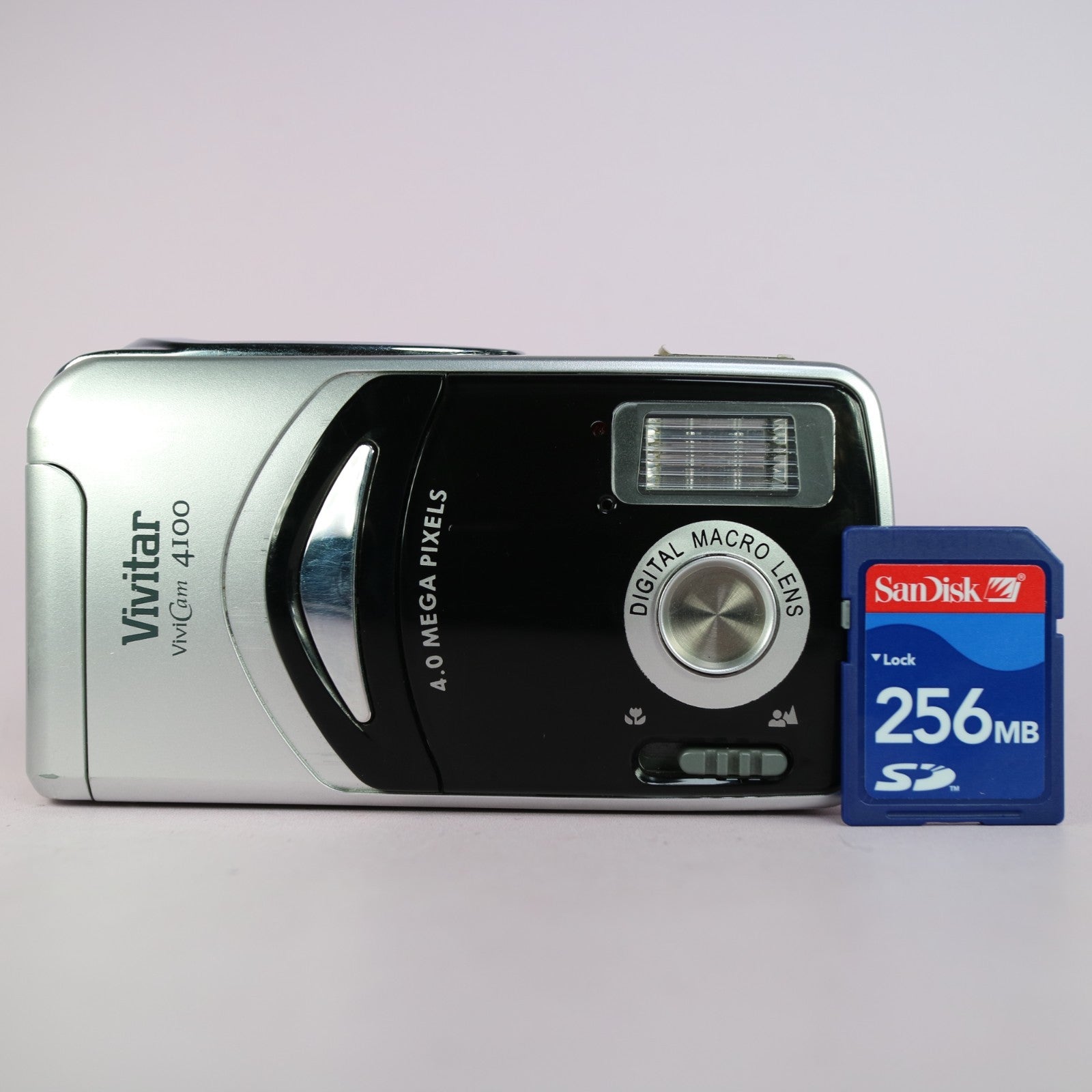 Vivitar Vivicam 4100 4.0MP Compact Digital Camera Black Tested