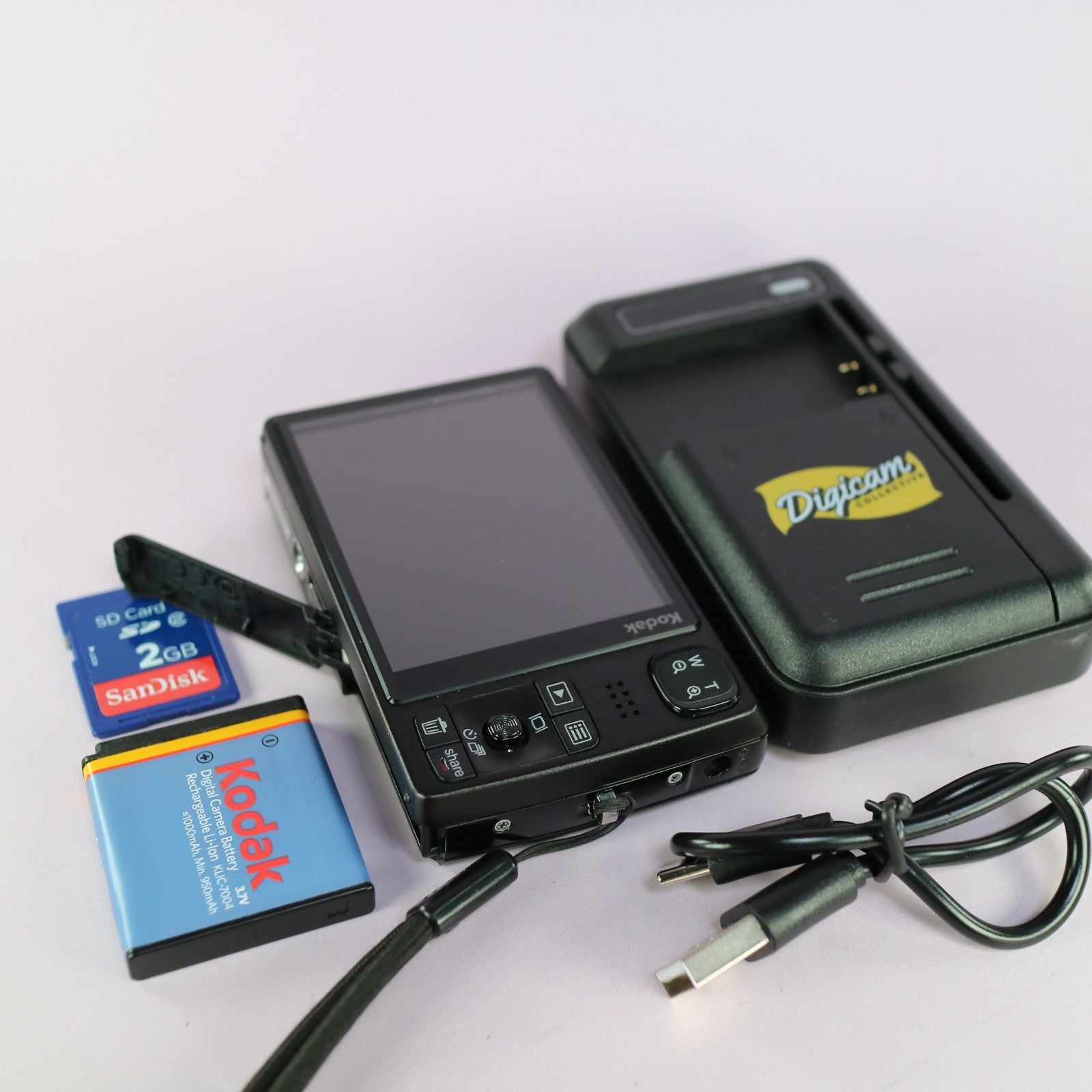 Kodak Digital Camera EasyShare M1033 10.1MP Black Tested Full Working Set