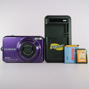 Fujifilm Digital Camera FinePix L55 12.0MP Purple Tested Full Working Set