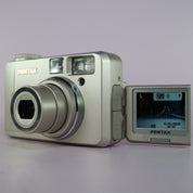 Pentax Digital Camera Optio 330GS 3.2MP Silver Flip Screen Tested