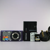 Pentax Digital Camera Optio LS465 16.0MP Purple Tested Full Working Set