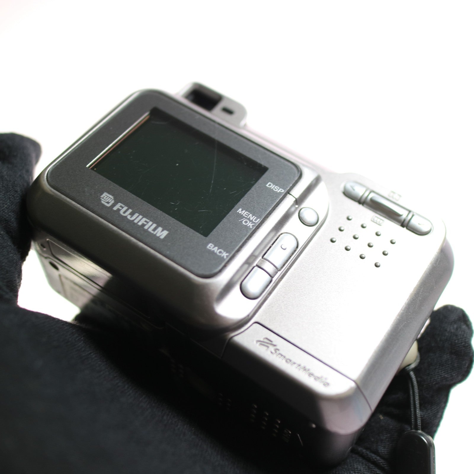 Fujifilm Digital Camera FinePix 2600 Zoom 2.0MP Silver Tested w/ Smartmedia Card