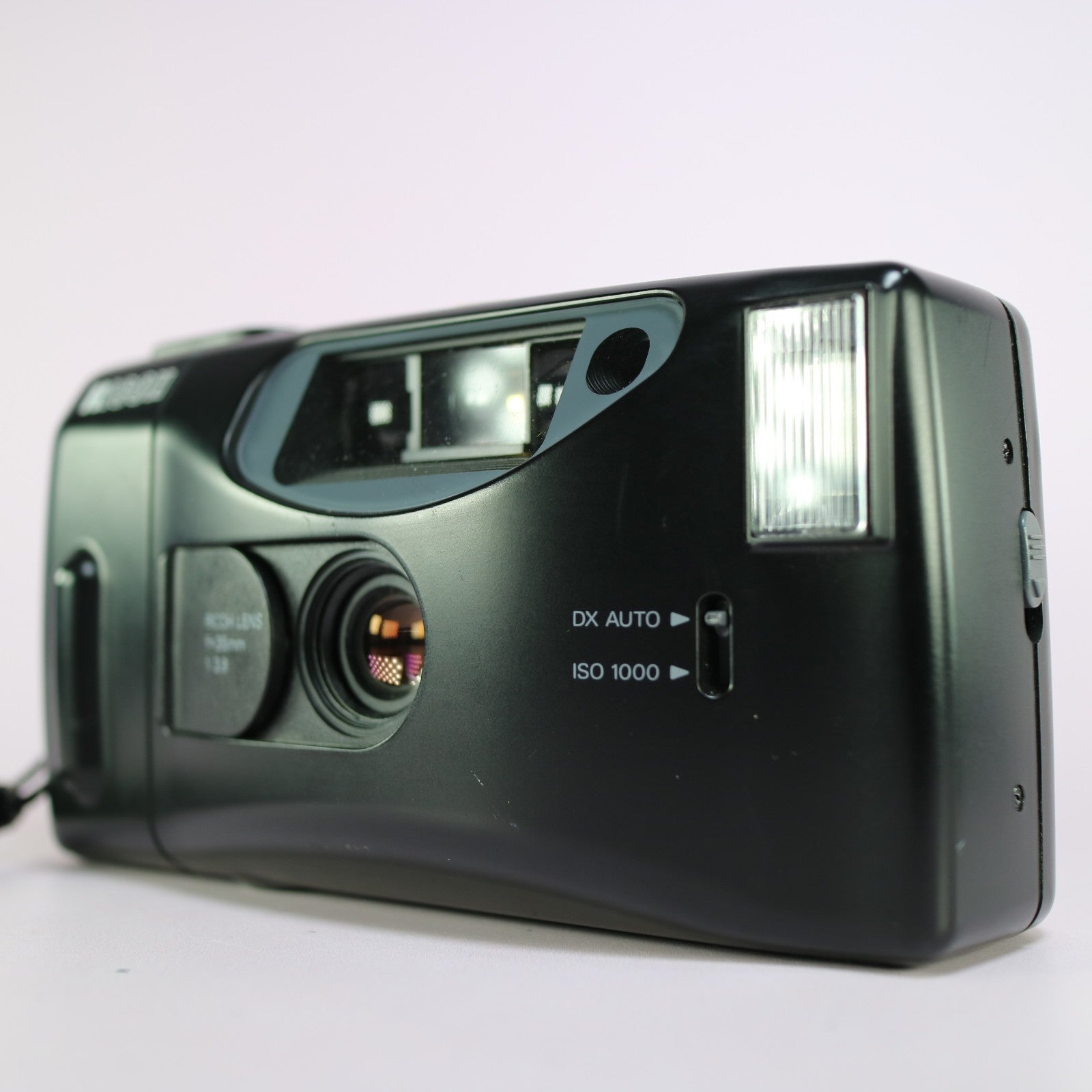 Ricoh S-30 35mm Film Point and Shoot Camera Black Tested