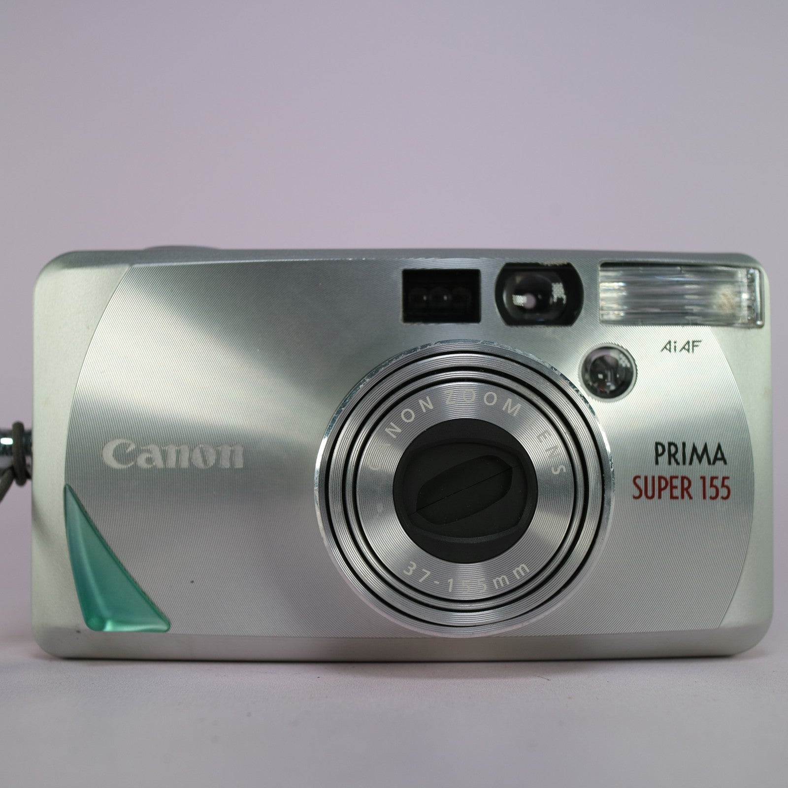 Canon Prima Super 155 35mm Film Point and Shoot Camera Silver Tested
