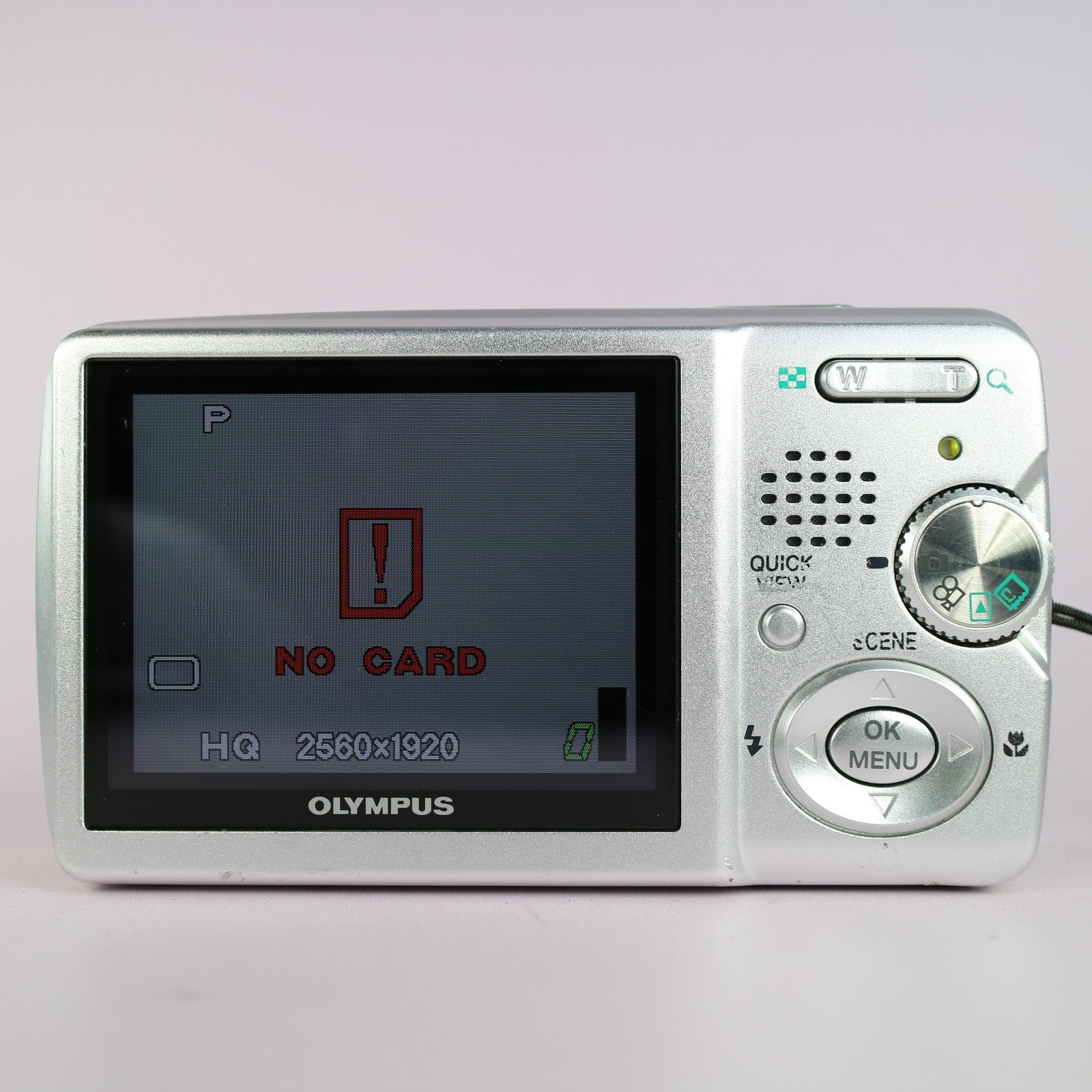 Olympus Digital Camera Mju 500 5.0MP Silver Tested