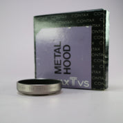 Contax TVS Metal Lens Hood Silver Circular Screw-In