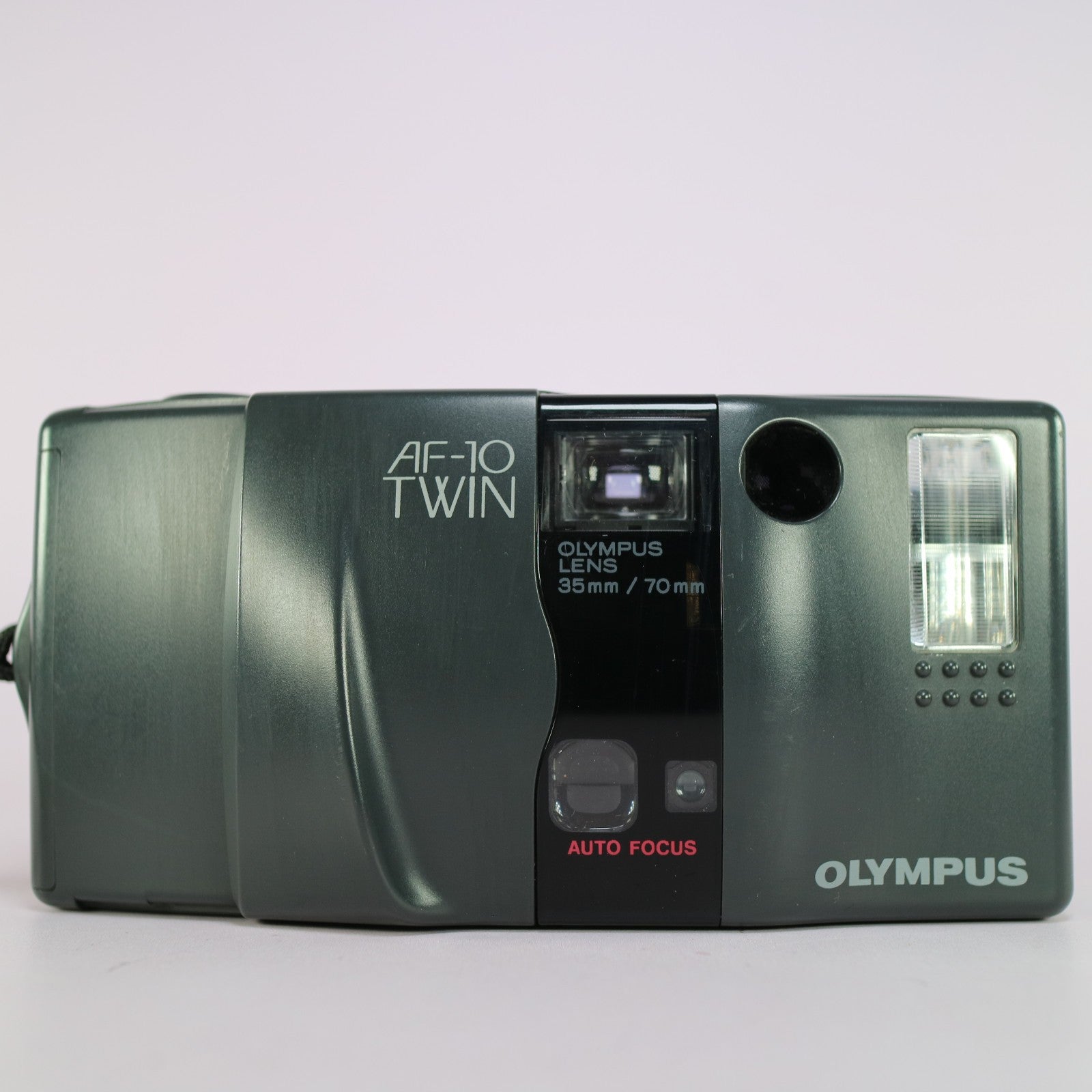 Olympus AF-10 Twin 35mm Film Point and Shoot Camera Grey Tested