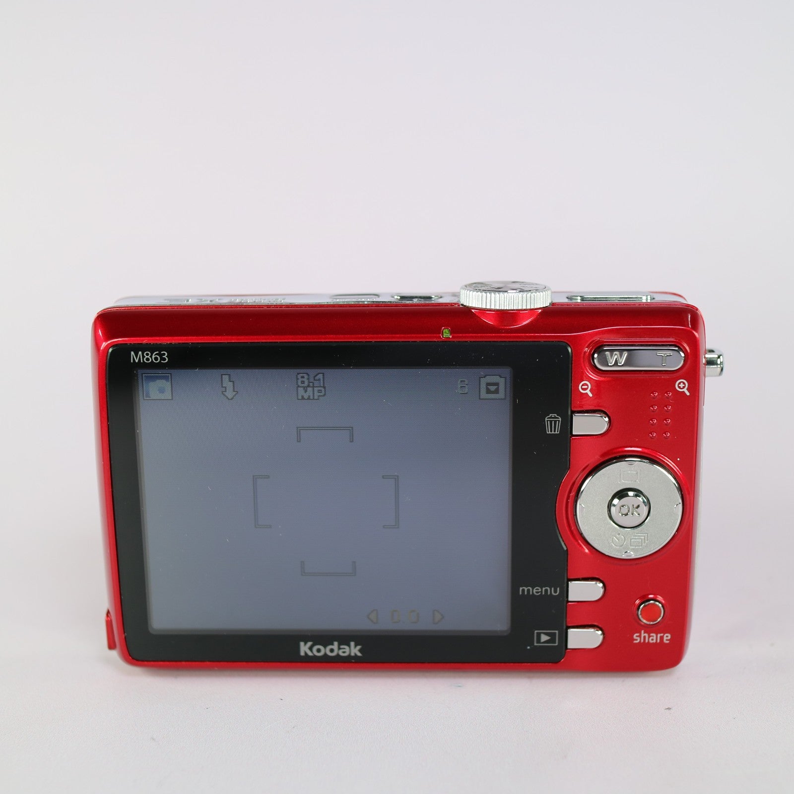 Kodak Digital Camera EasyShare M863 8.2MP Red Tested Full Working Set
