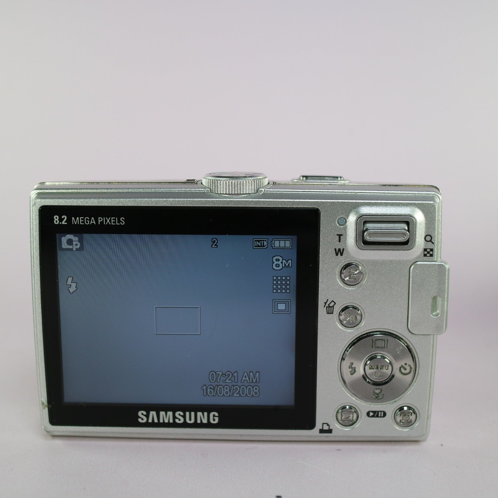 Samsung Digital Camera L100 8.2MP Silver Tested Full Working Set