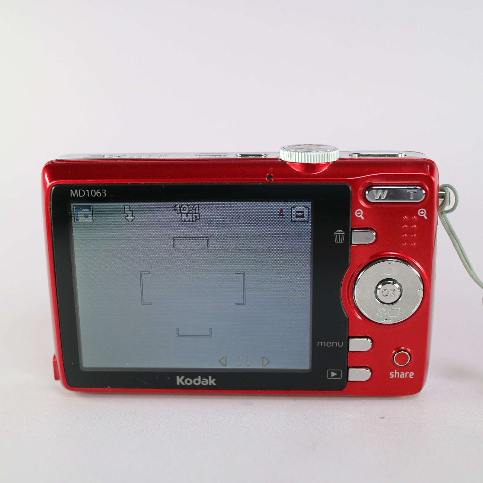 Kodak Digital Camera EasyShare MD1063 10.3MP Red Tested Full Working Set
