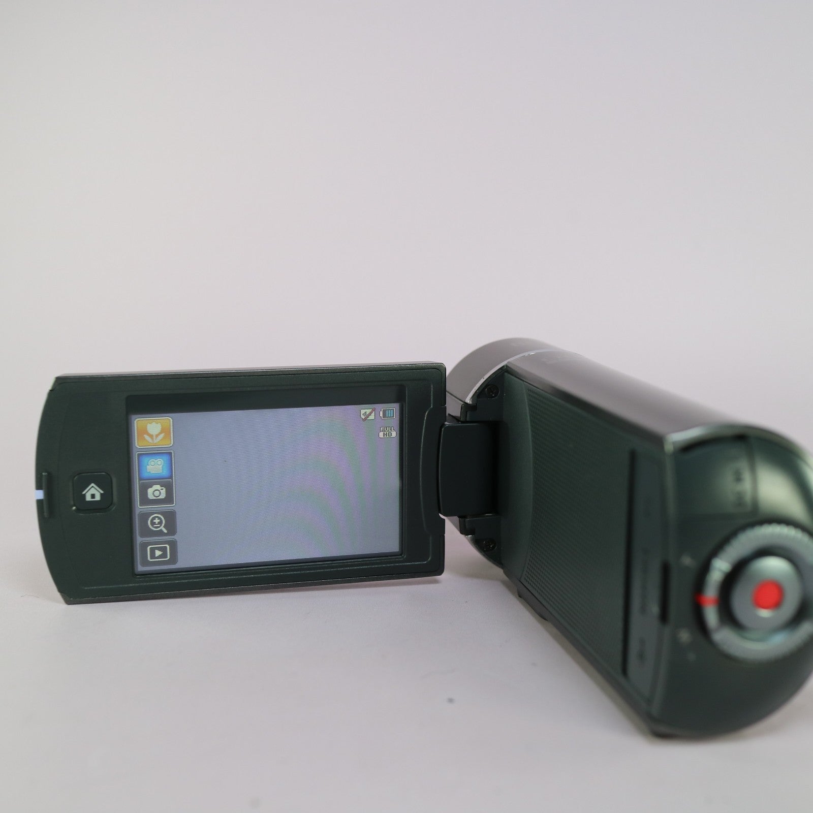 Samsung HMX-Q10TP Handheld High Definition Camcorder Silver Tested Full Set