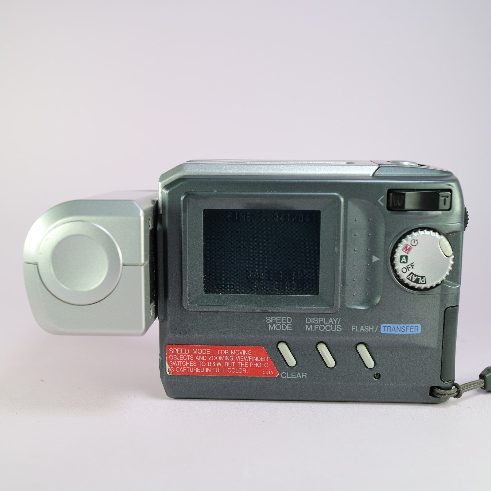 JVC Digital Camera GC-S1U 0.4MP Silver Rare Tested