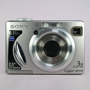 Sony Digital Camera Cybershot DSC-W5 5.1MP Silver Tested