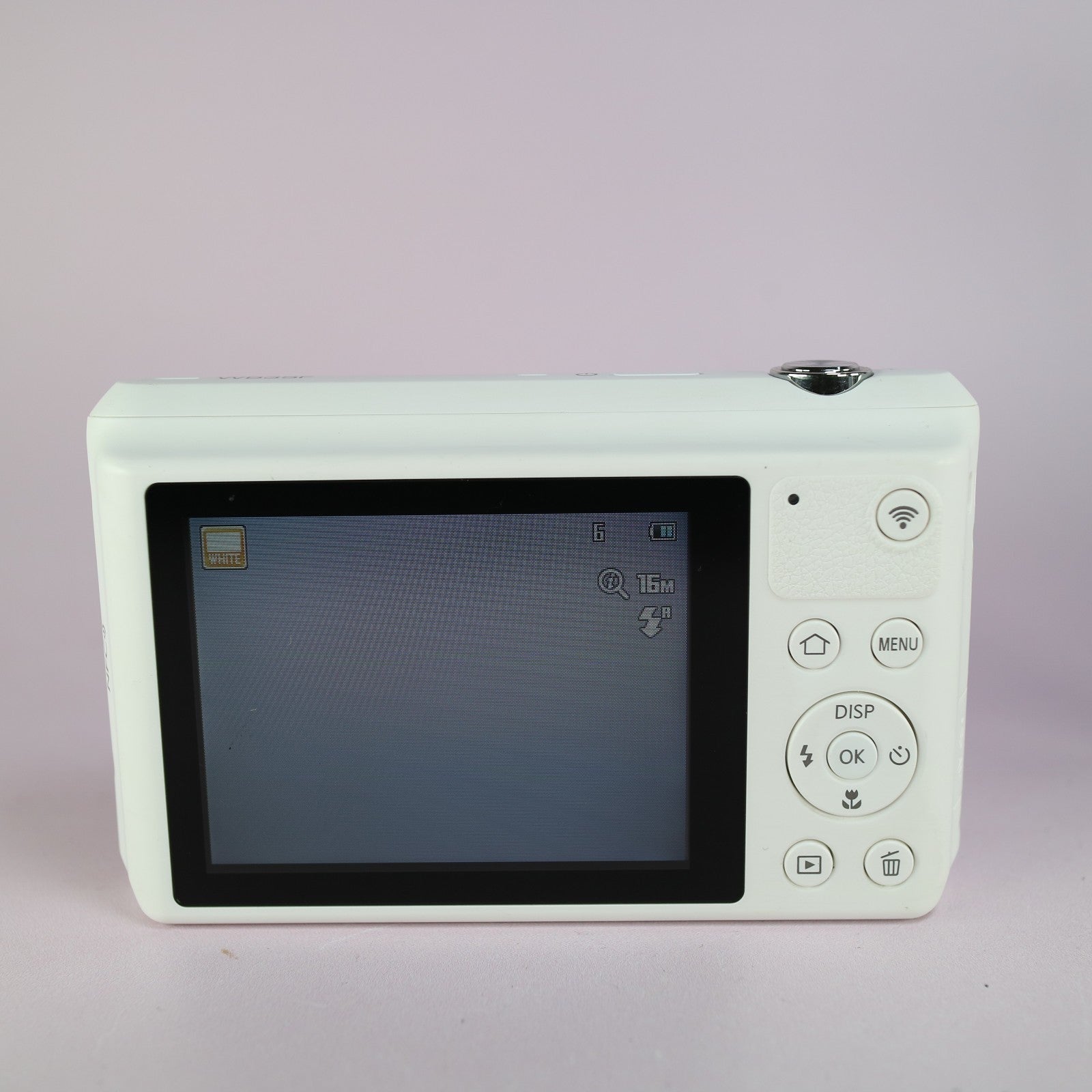 Samsung WiFi Digital Camera WB35F 16.2MP White Tested Full Working Set