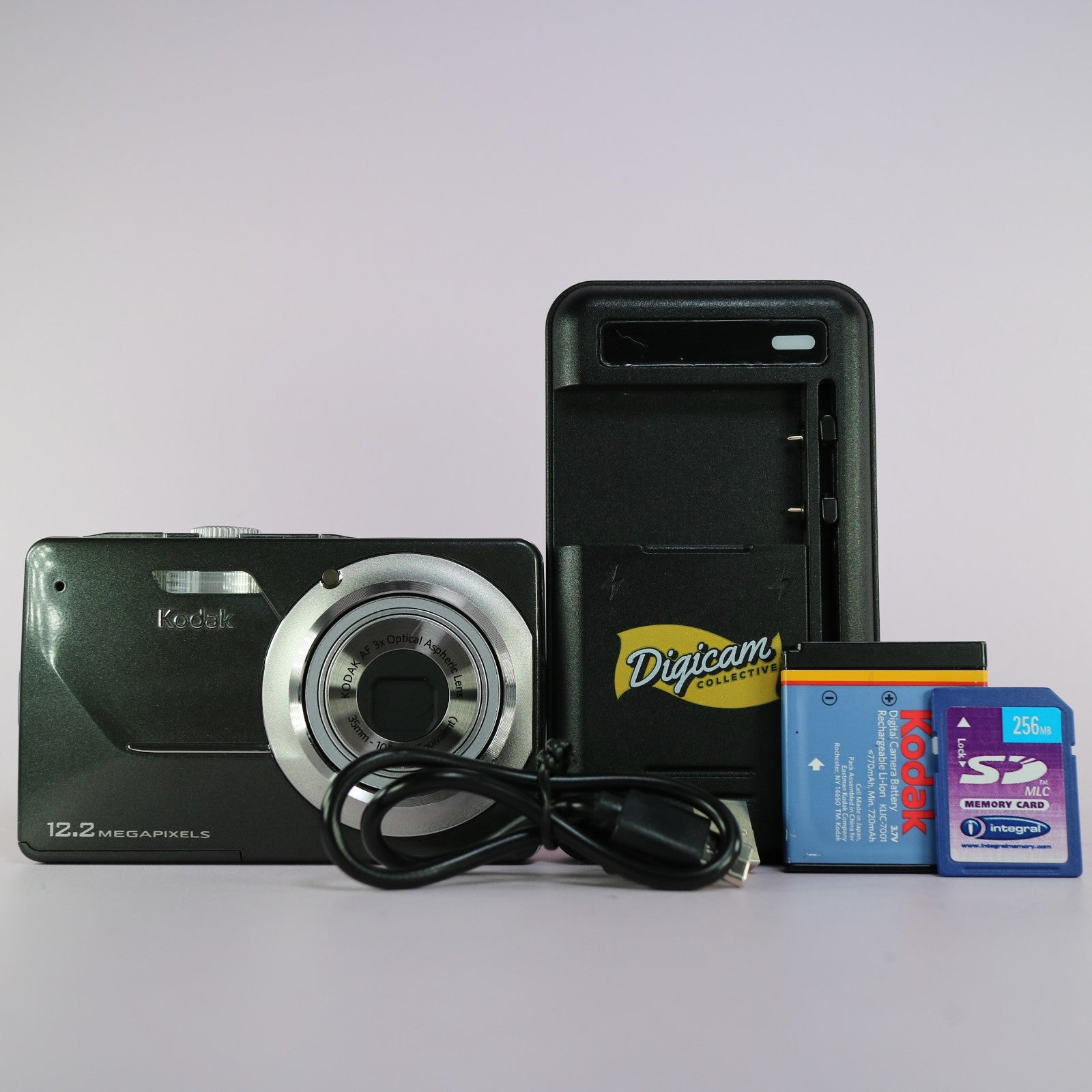 Kodak Digital Camera EasyShare M341 10.2MP Black Tested Full Working Set
