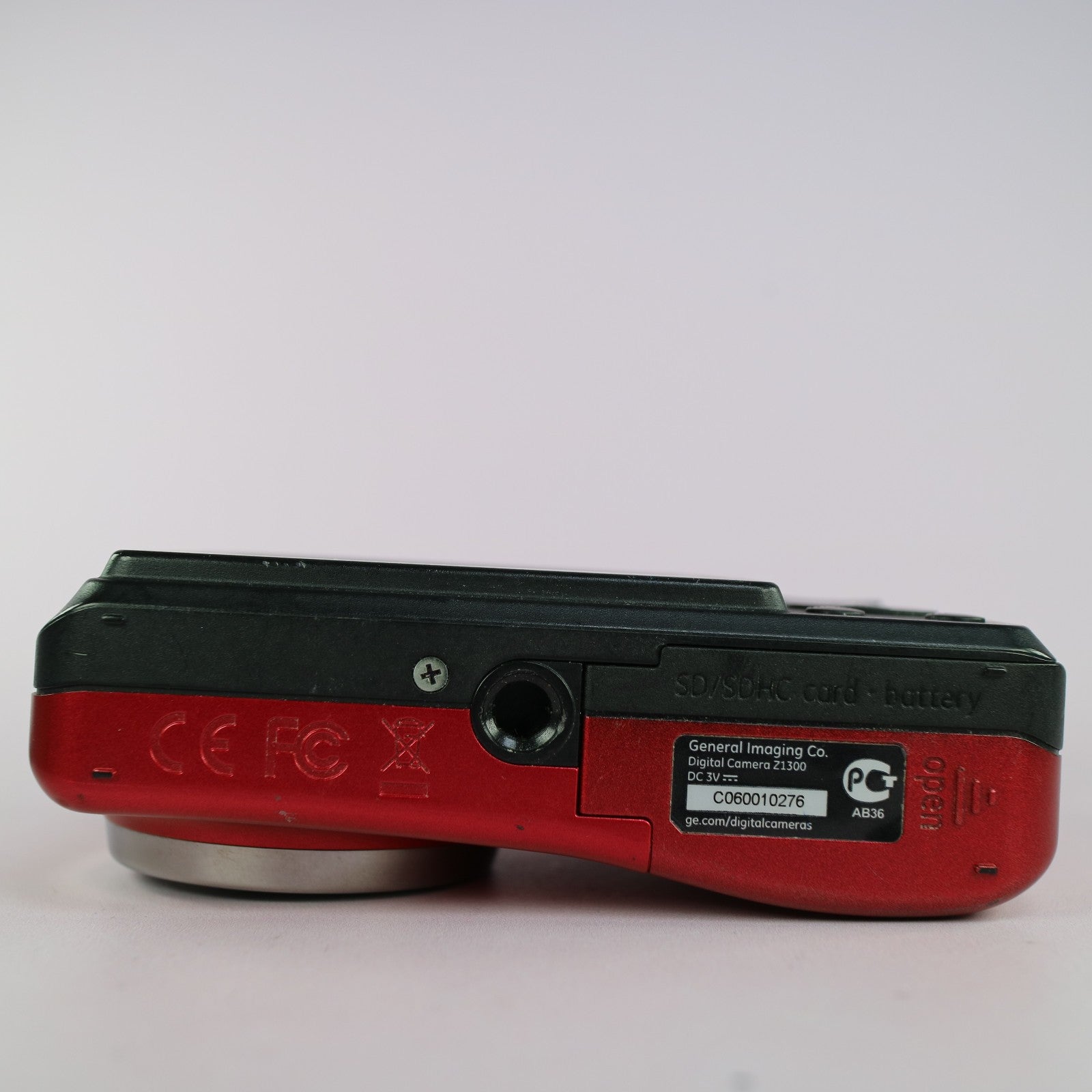 GE Digital Camera Z1300 10.1MP General Electric Red Tested