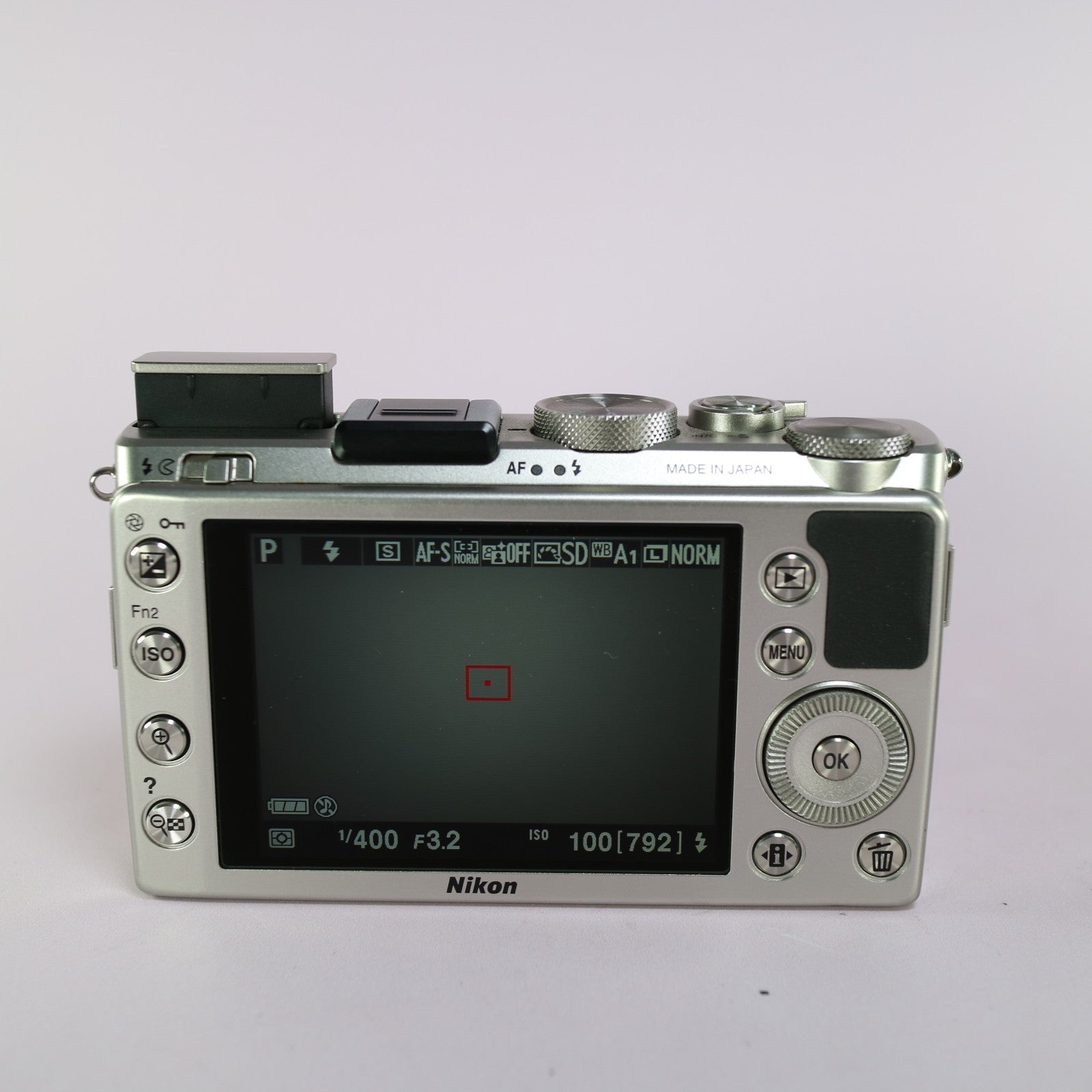 Nikon Coolpix A DX 16.2MP Digital Camera Silver Tested Full Working Set - Mint