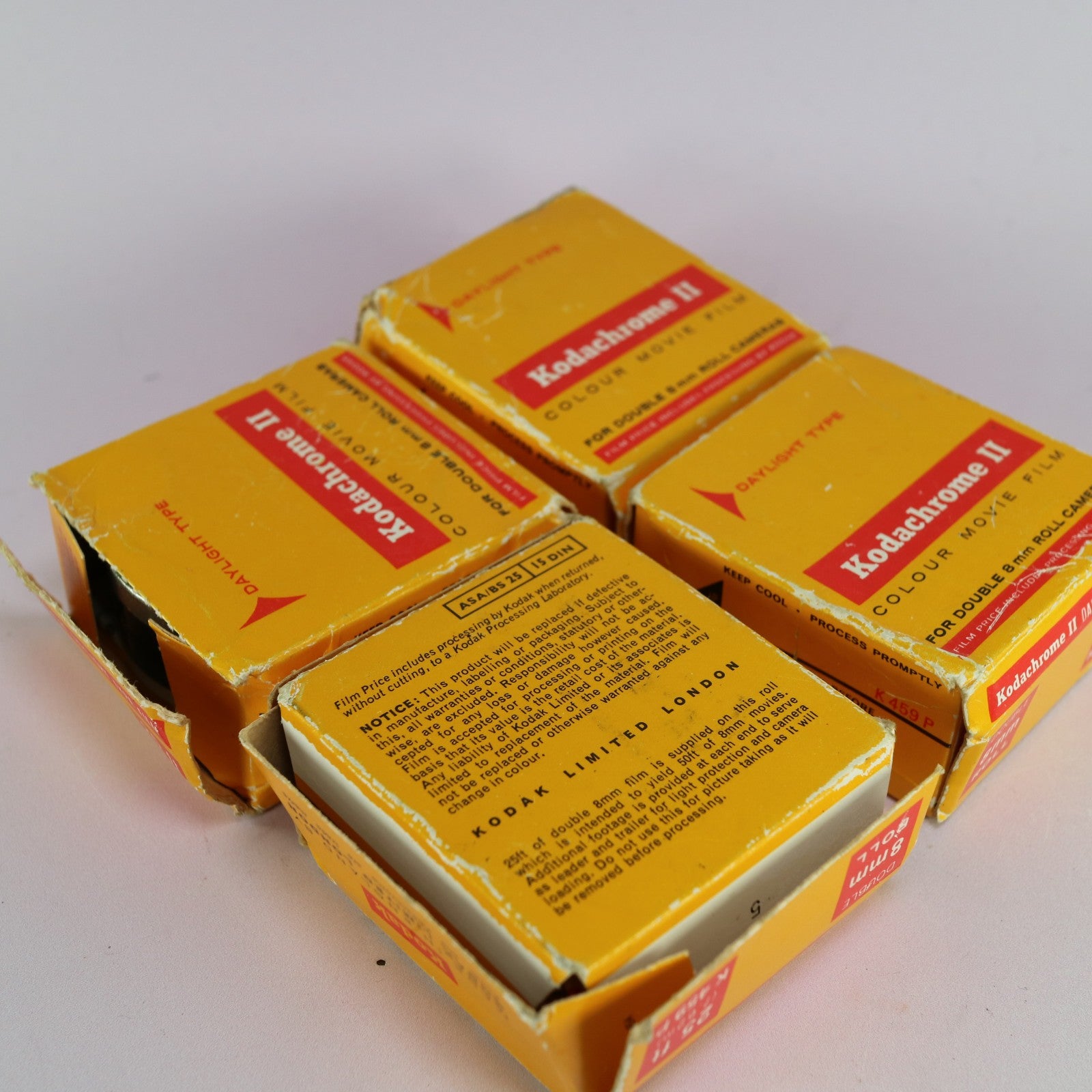 4x Kodachrome II Colour Movie 8mm Daylight Film 25ft Expired 1975