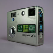 Minolta Dimage X31 3.2MP Compact Digital Camera Silver Tested