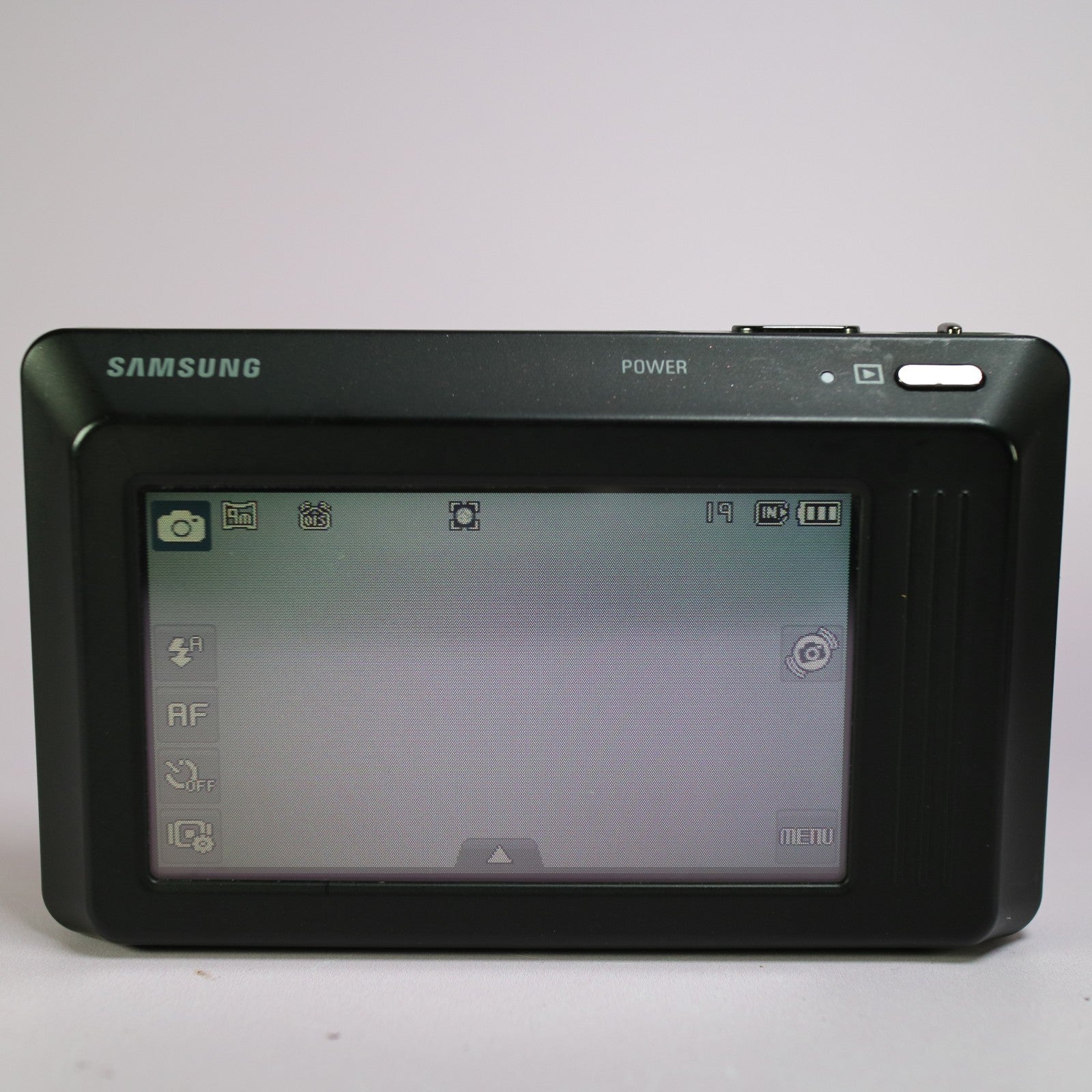 Samsung ST500 12.2MP Digital Camera Selfie Screen Black Silver Tested  Full Set
