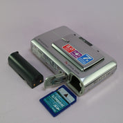 Pentax Optio Z10 8.0MP Compact Digital Camera Silver Tested w/ Battery + SD Card