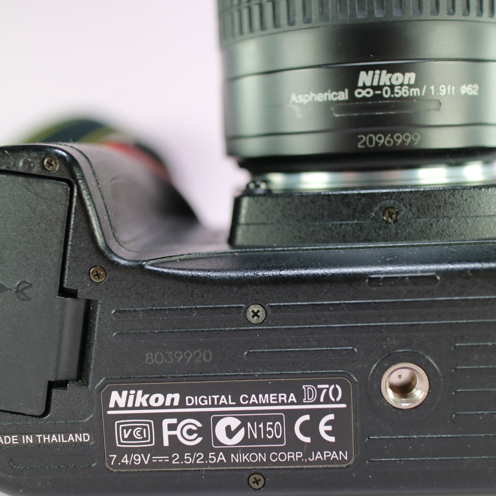 Nikon DSLR D70 6.1MP Black w/ Nikkor 28-100mm f/3.5-5.6 Tested 5817 Actuations
