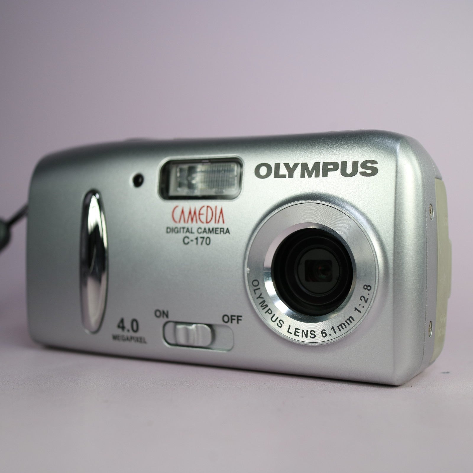 Olympus Camedia C-170 4.0MP Compact Digital Camera Silver Tested