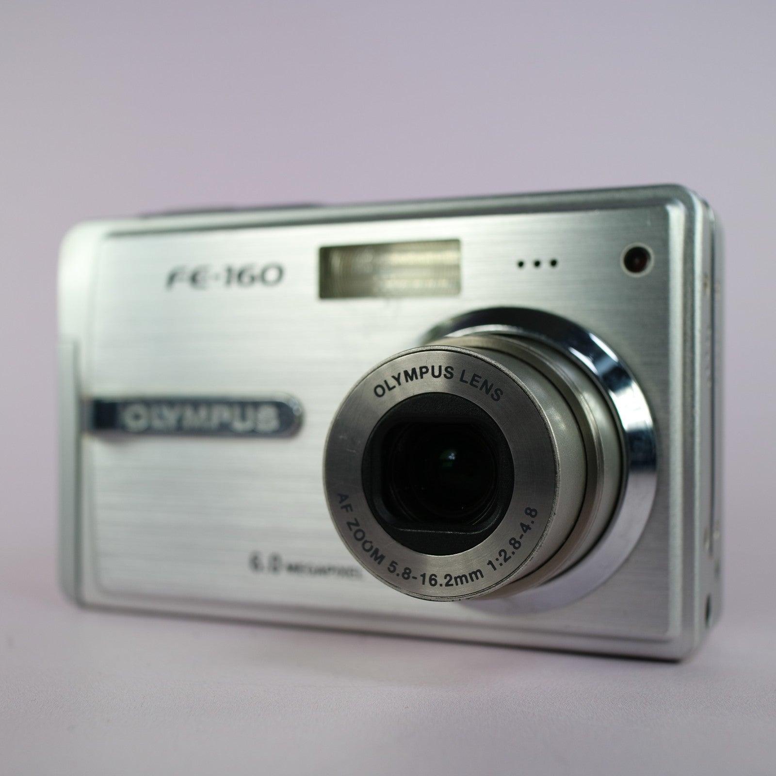 Olympus Digital Camera FE-160 6.0MP Silver Tested With Battery and Charger