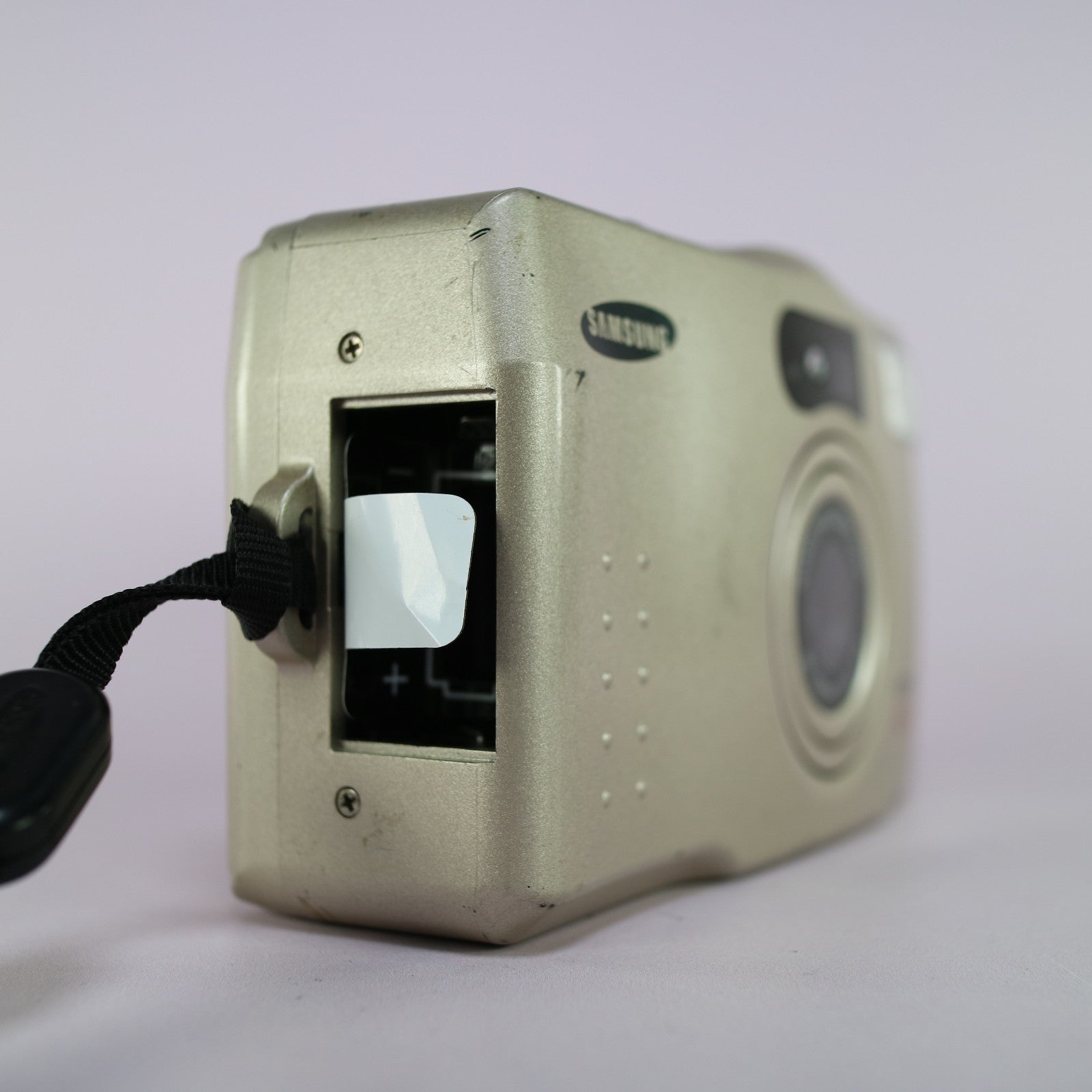 Samsung Fino 60S 35mm Film Point And Shoot Camera Silver Tested