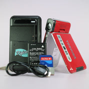 Toshiba Camileo S20 Compact HD Video Camcorder Red Tested Full Working Set