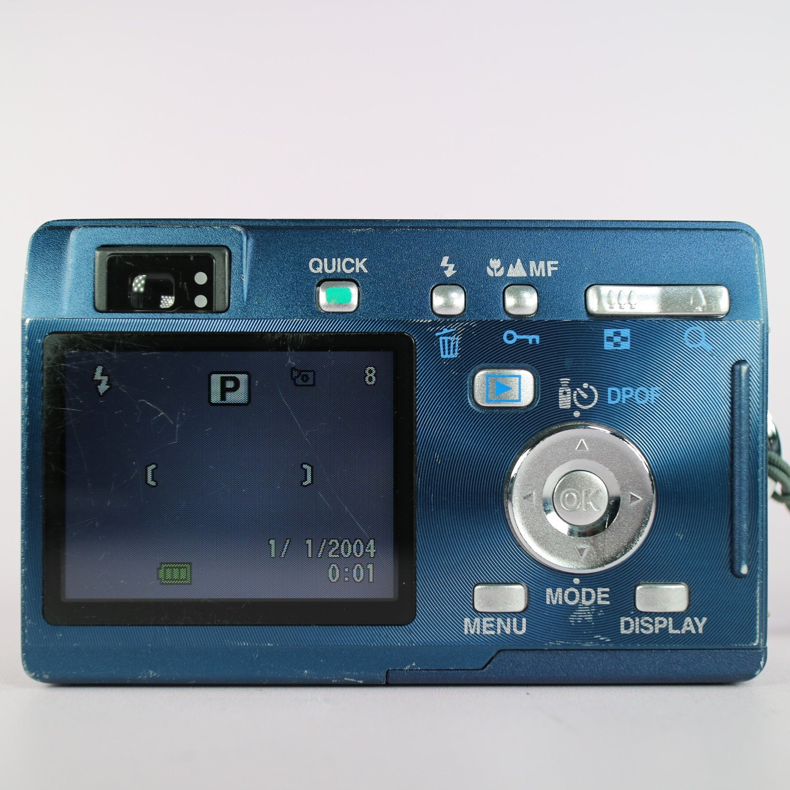 Pentax Digital Camera Optio S5i 5.0MP Blue Tested Full Working Set