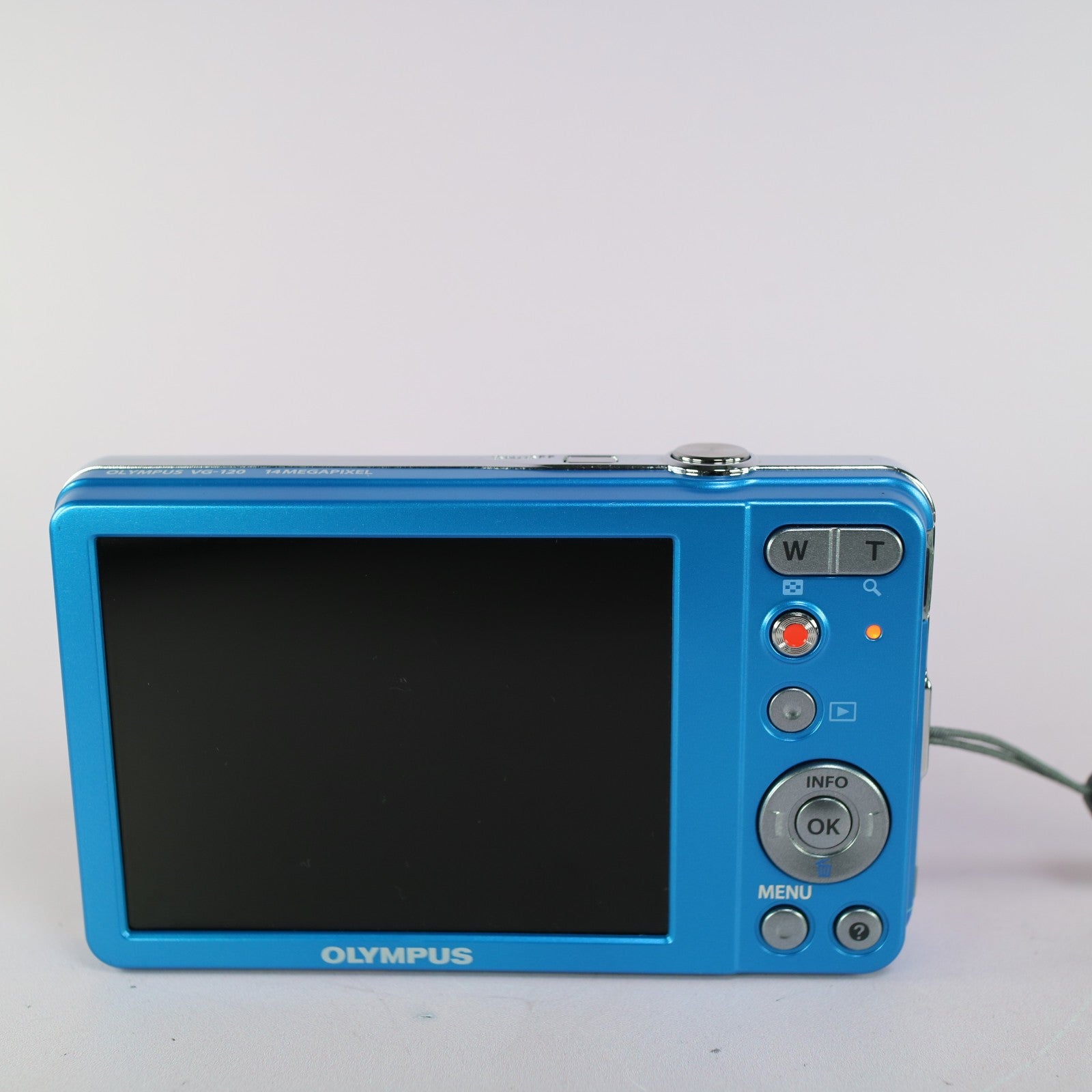 Olympus Digital Camera VG-120 14.0MP Blue Tested Full Working Set