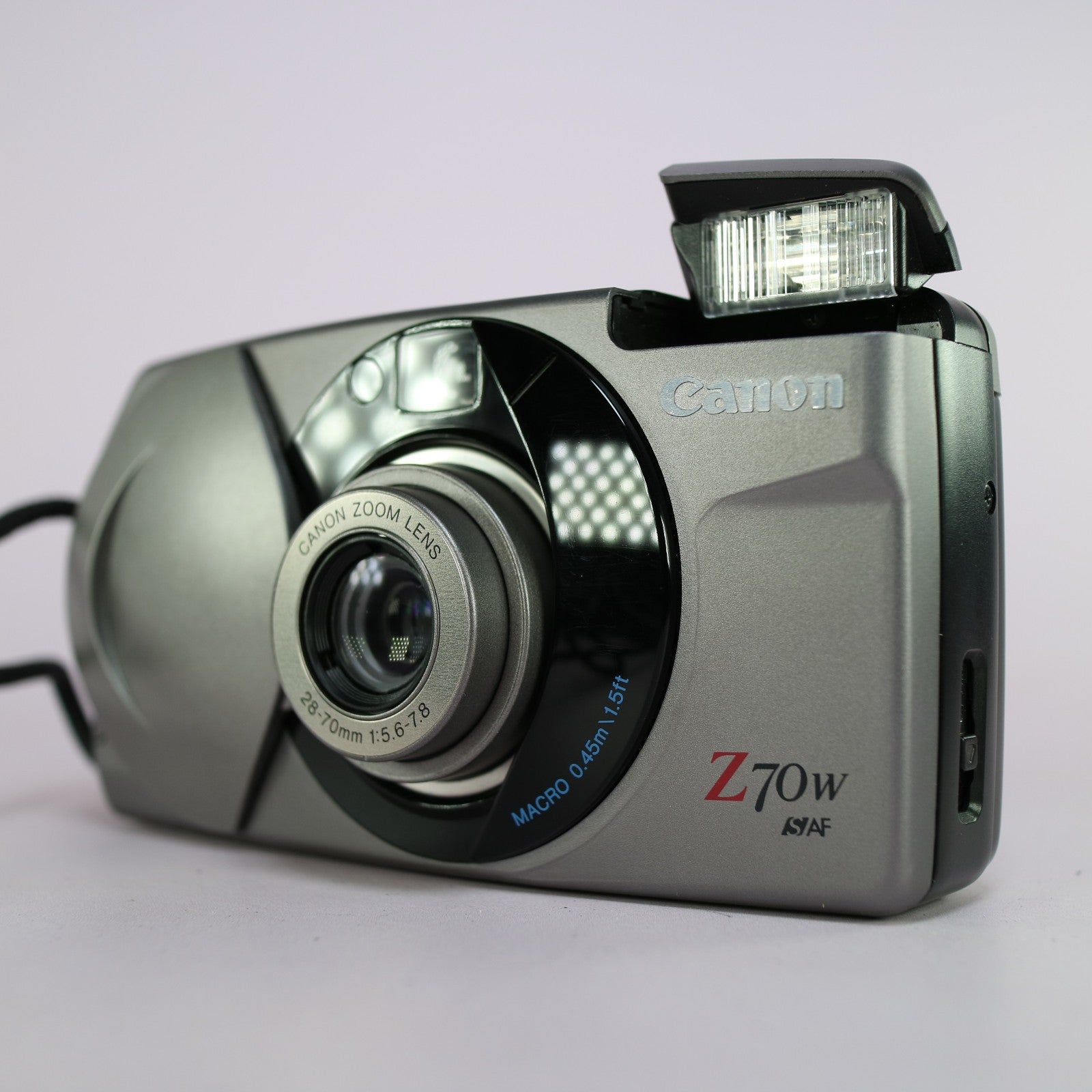 Canon Sure Shot Z70w 35mm Film Point and Shoot Camera Silver Tested