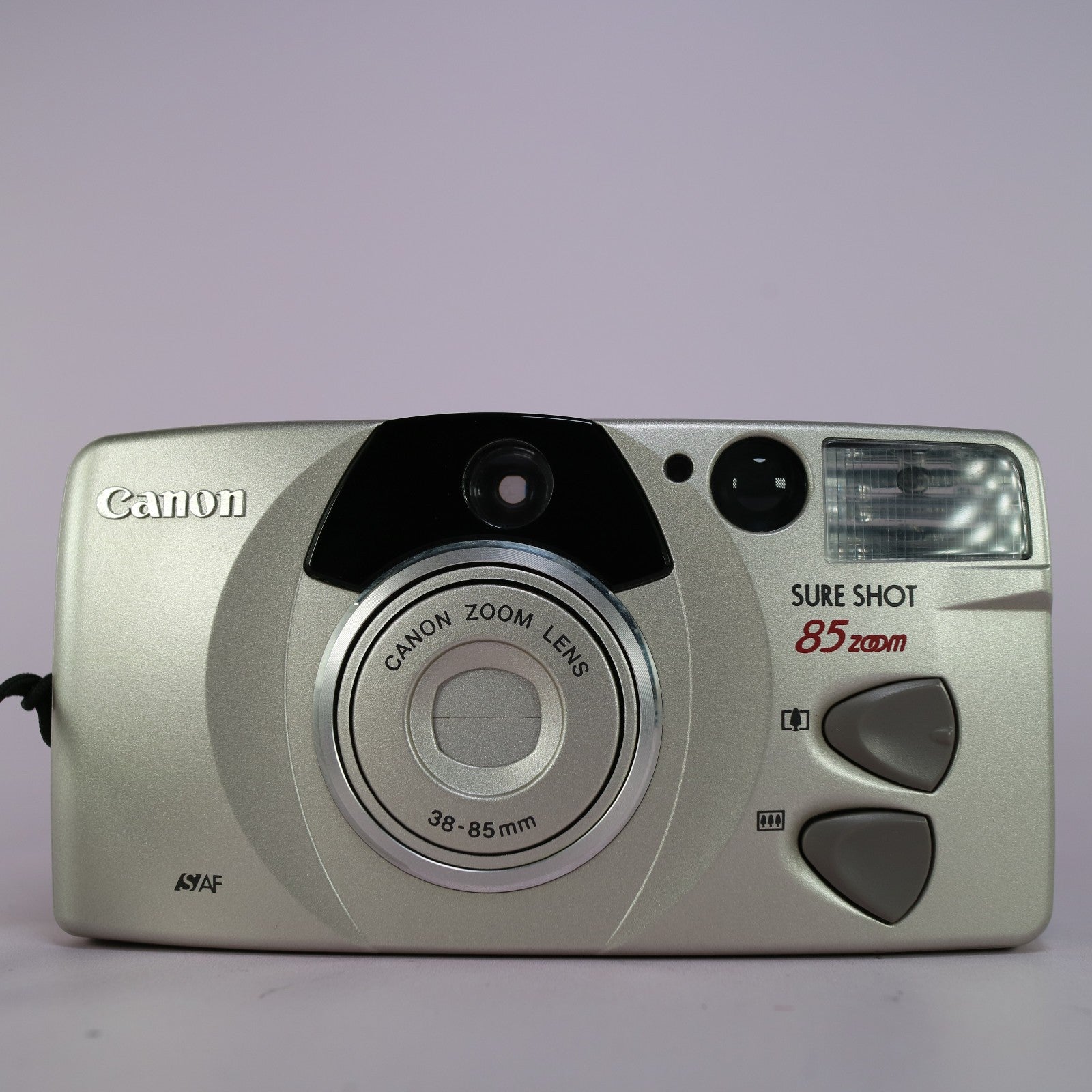 Canon Sure Shot 85 Zoom 35mm Film Point and Shoot Camera Silver Tested