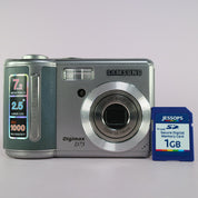 Samsung Digimax D73 7.2MP Compact Digital Camera Silver Tested