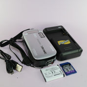 Sanyo Xacti VPC-GH1 Digital Camcorder Silver Tested Full Working Set