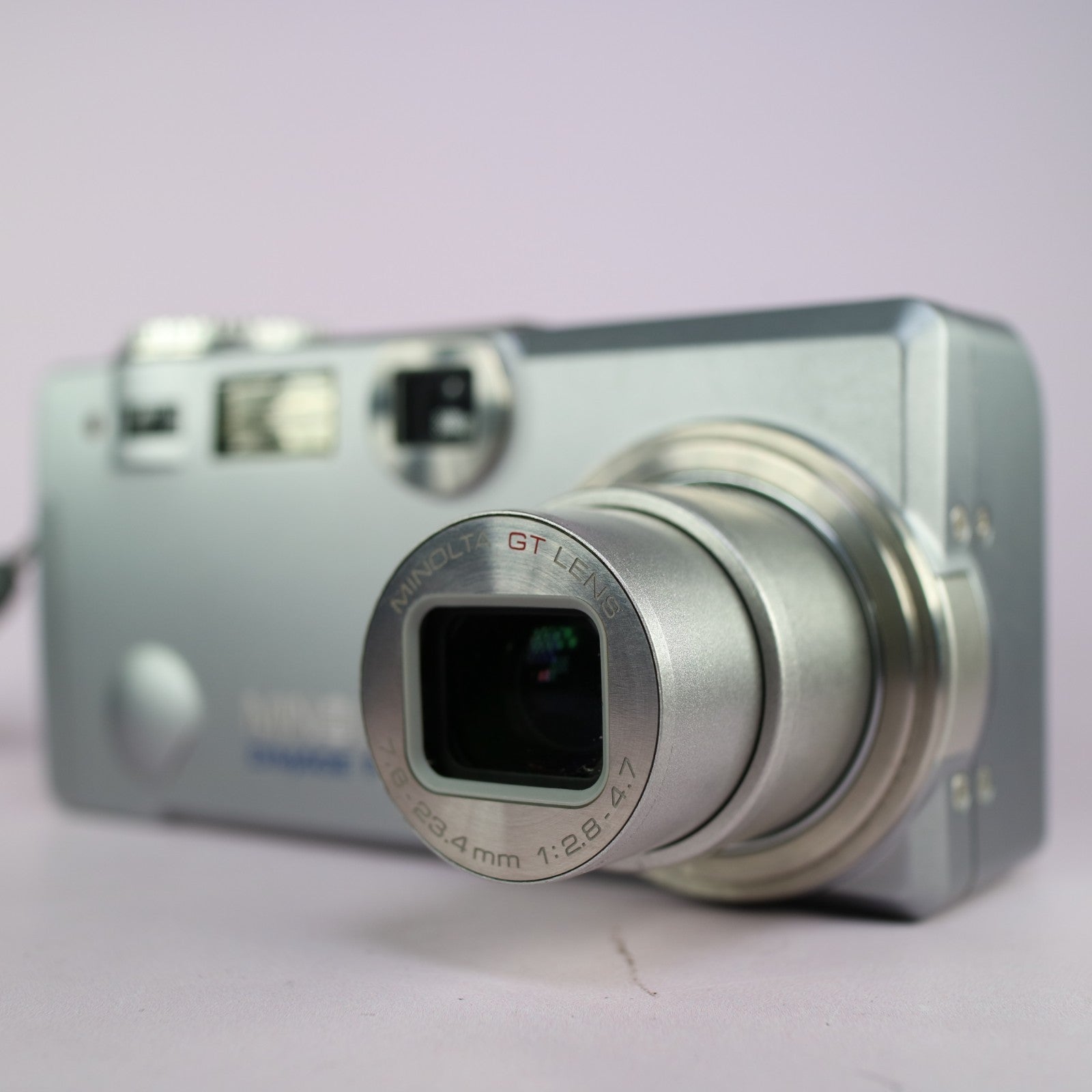 Minolta Dimage F300 5.0MP Compact Digital Camera Silver Tested