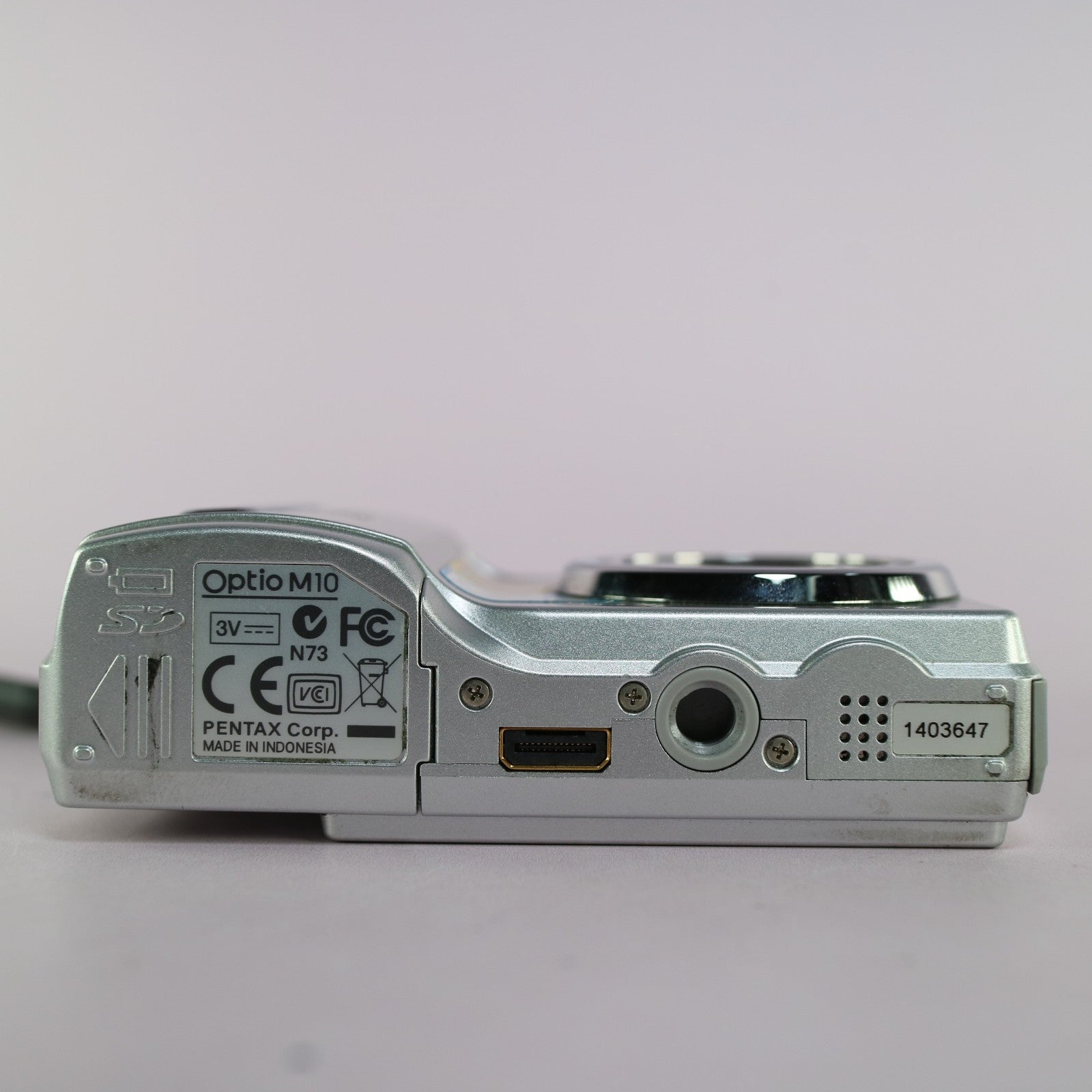 Pentax Digital Camera Optio M10 6.0MP Silver Tested