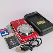 Kodak Digital Camera EasyShare M23 14.0MP Red Tested Full Working Set