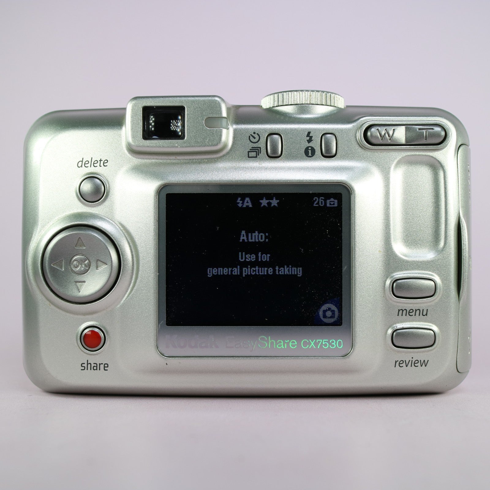 Kodak Digital Camera EasyShare CX7530 5.0MP Silver Tested