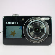 Samsung Digital Camera PL100 12.2MP Selfie Screen Black Tested Full Working Set